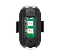 Booso 1 PièCes Universel LED Anti-Collision Mini Voyant Drone avec LumièRe Stroboscopique 7 Couleurs Clignotant Moto