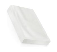Booso 100 Pièces 20x30cm sous Vide avec Évidement Déchirable Pochettes Plates en Plastique Transparent d'emballage Alimentaire en Vrac