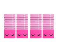 Booso 100 PièCes de Soin des Cils de Maquillage en Plastique Pochette de Maquillage de Toilette Voyage CosméTique avec Fermeture à GlissièRe S