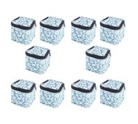 Booso 10X 9 Bouteilles D' Essentielle ÉTui de Transport Organisateur D'Huiles Essentielles Antichoc Sac de Voyage Approprié (Bleu)