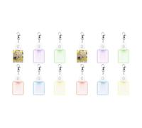 Booso 12 Pièces Porte-Clés Vierges par Sublimation Impression par Transfert de Chaleur Porte-Clés en Acrylique LED Porte-Clés Éclairés Pendentif, Rectangulaire