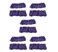 Booso 120 Pièces Pom-Pom Girl Pompons Pompons de en Feuille Métallique avec Poignée en Plastique pour Adultes, Enfants, Pom-Pom, Violet