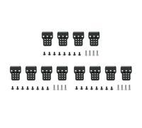 Booso 12x SièGe D'Extension de Support D'Amortisseur RéGlable en MéTal pour C14 C24 C34 C44 B14 B16 B24 B36 1/16 PièCes de Voiture RC, Noir