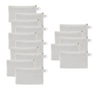 Booso 15Pcs Trousse de Maquillage Vierge Sublimable en Vrac DIY Transfert de Chaleur 18.5 * 12 cm