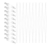Booso 20 Enfile-Aiguilles à Poinçonner en Acier Inoxydable, Longs Enfile-Aiguilles à Coudre, Outils de Couture de Broderie pour Travaux de Couture et D'Artisanat de Bricolage