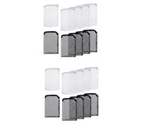 Booso 20PièCes Aquarium Filter Bag Fish Tank Media avec Zipper Mesh Filter Bag Aquarium Mesh Bag (Blanc + Noir)