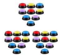 Booso 24 Pièces Réponse Buzzers Bouton Réponse Buzzer Game Show Buzzer Bouton Enregistrable Buzzers de Classe pour la Fête D'Équipe de Noël