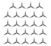 Booso 24PCS 51466 V2 FPV Hélice 5 Pouces 3 Pales Hélice pour Drones FPV RC Racing Drone B