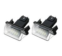 Booso 2X 12V 6500K 18LED LumièRe de Plaque D'Immatriculation Lampe Blanche Brillante LumièRe de Plaque D'Immatriculation pour 206/307/ pour C3 / C4 / C5