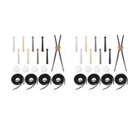 Booso 2X Bolo Tie Findings DenimTie Bolo Tie Kit D'Embout de Remplacement pour la Fabrication de Cravates Bolo DIY