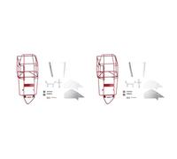 Booso 2X Cage de Roulement de Corps en MéTal de Châssis en MéTal de Cadre de Tube pour Les PièCes de Mise à Niveau de Voiture de C14 C24 C24-1 1/16 RC, Rouge