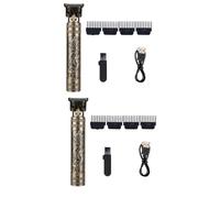Booso 2X Rasoir de Coupe de Cheveux pour Recharge Rasoir Adulte ÉLectrique Vintage Tondeuse Rasoir Maison USB Chargement Salon de Coiffure A