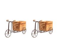 Booso 2X Support pour Plantes de VéLo, Pot de Fleur en MéTallique, JardinièRe en Fer Forgé pour Jardin, Patio, Bureau, DéCoration ExtéRieure et IntéRieure
