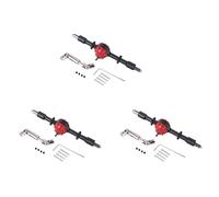 Booso 3 Ensemble D'Essieu de Pont ArrièRe en MéTal avec Engrenage en Acier pour D12 B14 B24 B16 B36 C14 C24 C34 C44 PièCes de Mise à Niveau de Voiture RC, Noir