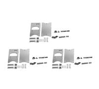 Booso 3X Faisceau de Support de Fixe Servo de Direction en MéTal pour MN D90 D91 D96 D99 MN90 MN99S 1/12 Voiture RC, Argent