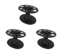 Booso 3X Support de Brosse à Cheveux Rond, Support de Peigne, PréSentoir de Brosse de Coiffure, Support D'Outils de Coiffure, Accessoires D'ÉTagèRe