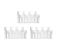 Booso 3X Vase à Fleurs Articulé de Différentes Hauteurs, Cylindre Transparent, Station de Propagation de Tubes à Essai en Verre, pour la Décoration Intérieure