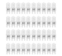 Booso 40x Lampe à Ampoule HalogèNe RéSistante Aux Hautes TempéRatures pour Four G9 pour Ventilateurs de Fours de RéFrigéRateurs 40W 500℃ Ampoule à Broches 220V
