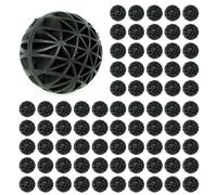 Booso 500pcs 16mm Balle Bio Balls Aquarium Fish Nano Reservoir Humide/Sec Filtre A Cartouche Noir