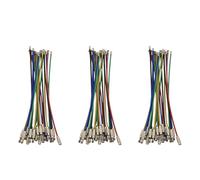 Booso 60 Pack Coloré Enduit de Nylon d'acier Inoxydable Porte-Clés 2Mm 6 Pouces Câble d'avion Boucles Porte-Clés pour Les Étiquettes de Bagages ou Étiquettes D'Identification