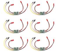 Booso 6X ContrôLeur de Vitesse Brossé Bidirectionnel 5A ESC Bidirectionnel ESC 2S-3S Lipo pour PièCes de Rechange de Réservoir de Bateau de Voiture ModèLe RC