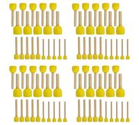 Booso 80 PCS Ronde ÉPonges Brosse Set Enfants Outils de Peinture - Ensemble de Peinture à L'ÉPonge Outils de Bricolage Peinture en 4 Tailles pour Les Enfants
