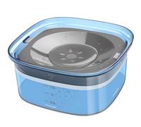 Booso Bol d'eau pour Chien de 70 Oz, 2 L, sans Déversement, Grande Capacité, Anti-Déversement, Mangeoire à Eau Lente, sans Éclaboussures, Bol pour Chien, Facile à Utiliser, Bleu