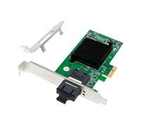 Booso Carte réseau Gigabit Fibre Optique PCIe X1 82576-F1 Single Port SC Fiber Gigabit Server NIC pour chipset NIC 82580