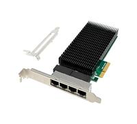 Booso Carte réseau PCI-E X4 Gigabit 4 ports serveur NIC I210-T4 RJ45 Ethernet NIC caméra industrielle Vision carte réseau 1 Vert
