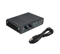 Booso Carte Son Optique USB 6 Canaux 5.1 Convertisseur de Carte Son Réverbération Externe 48 Khz Soutien Fréquence D'échantillonnage Win7 Noir