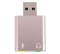 Booso Carte Son USB 7.1 USB Externe a la Prise Jack 3,5 Mm Adaptateur pour Casque Stéréo Carte Son Audio Mini pour Ordinateur Portable Pc