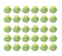 Booso Commutateur V3 lubrifié silencieux V3 Clavier mécanique linéaire tactile 5 broches Hot Swap PA66 pré-lubrifié POM Vert citron