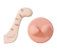 Booso Cuillère et Ouvre-Boîte pour Animaux Compagnie - Outil Multifonctionnel en Silicone, Couvercle D'Étanchéité et Stockage des Aliments, Idéal pour Accessoires pour et Chiens B