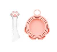 Booso Cuillère Multifonctionnelle pour Animaux de Compagnie, Cuillère à Mélanger Les Aliments avec Joint en Silicone pour Le Stockage des Aliments pour Animaux de Compagnie