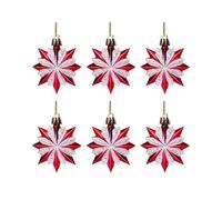 Booso Décoration de Sapin de Noël en Forme D'Étoile Rouge, Pendentif, Accessoires de Mariage, an, Décoration de Fenêtre, Pendentif, D