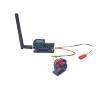 Booso Émetteur sans FPV 5,8 Ghz 2 W, Portée de Plus de 20 Km, Émetteur Audio Vidéo AV 2000 MW 48 Canaux et Caméra CMOS 1200TVL pour Accessoires RC