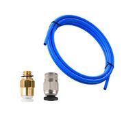 Booso Kit de mise à niveau pour imprimante 3D avec connecteurs pneumatiques KJH04-M6 et PC4-01 Tube PTFE de 1 m pour extrudeuse Bowden de 1,75 mm Bleu