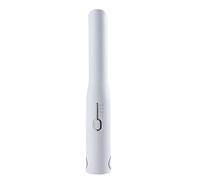 Booso Lisseur et Bigoudi Sans 2 en 1, Fer à Lisser de Voyage Rechargeable par USB, Mini Bigoudi Portable, Blanc
