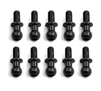 Booso Lot de 10 vis à billes hexagonales M3 en métal pour TT01 TT02 D5 1/10 RC Drift Car Spare Parts Universel, noir