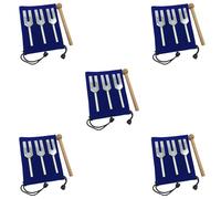 Booso Lot de 15 fourches d'accordage 4096 Hz 4160 Hz 4225 Hz avec marteaux en bois et sac en tissu Style 1