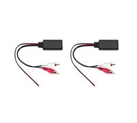 Booso Lot de 2 câbles de voiture sans fil Bluetooth - Adaptateur audio auxiliaire