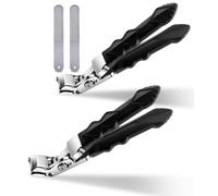 Booso Lot de 2 Coupe-Ongles pour Personnes Âgées, Coupe-Ongles pour Orteils, Coupe-Ongles pour Orteils Clipmaster Pro, Coupe-Ongles à Large Ouverture Proclip