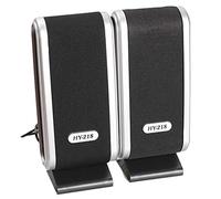 Booso Lot de 2 haut-parleurs USB pour ordinateur portable stéréo 3,5 mm avec prise d'oreille pour ordinateur de bureau, ordinateur portable