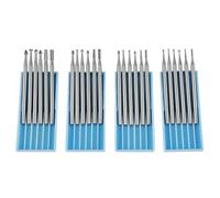 Booso Lot de 24 forets à tige ronde de 2,3 mm en acier tungstène pour outils rotatifs compatibles avec stylo de gravure
