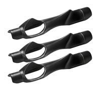 Booso Lot de 3 poignées d'entraînement pour club de golf - Poignée d'entraînement pour swing - Main gauche et droite - Noir