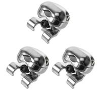 Booso Lot de 3 supports de batterie pour cymbale, caisse claire, pièce en métal, fixation de tube pour perche d'instrument