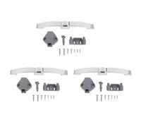 Booso Lot de 3 verrous à pression pour voiture, caravane, bateau, armoire, tiroir, maison, serrure à bouton E