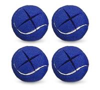 Booso Lot de 4 balles de tennis pour déambulateurs - Balles de tennis de qualité supérieure pour pieds de meubles et protection des durs, durables, faciles à utiliser - Bleu