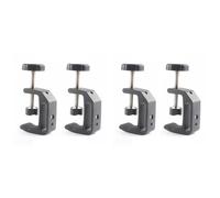 Booso Lot de 4 petites pinces en C universelles pour tables de bureau en aluminium