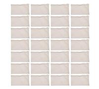 Booso Lot de 40 trousses à crayons en toile avec fermeture éclair - de maquillage vierges - de rangement polyvalents pour articles de toilette (beige), beige, Taille unique